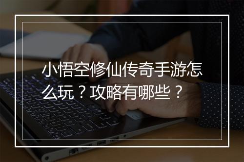 小悟空修仙传奇手游怎么玩？攻略有哪些？