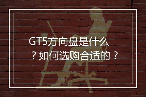 GT5方向盘是什么？如何选购合适的？