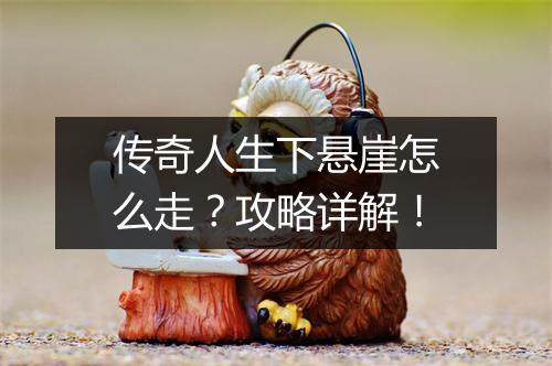 传奇人生下悬崖怎么走？攻略详解！