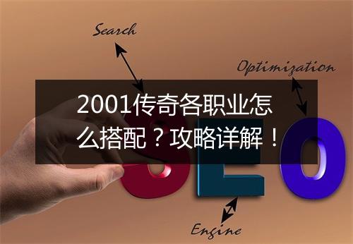2001传奇各职业怎么搭配？攻略详解！