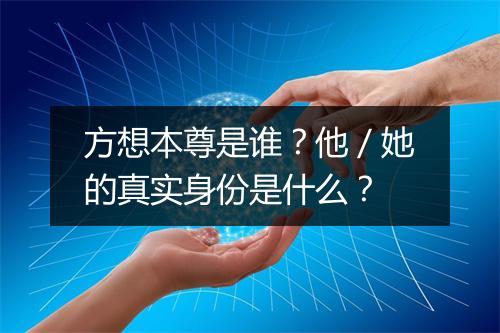 方想本尊是谁？他／她的真实身份是什么？