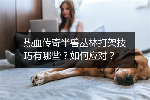 热血传奇半兽丛林打架技巧有哪些？如何应对？