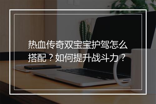 热血传奇双宝宝护驾怎么搭配？如何提升战斗力？