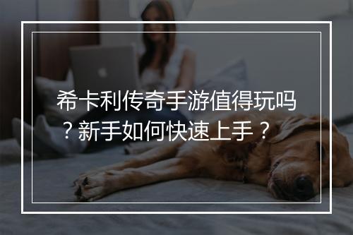 希卡利传奇手游值得玩吗？新手如何快速上手？