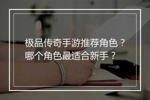 极品传奇手游推荐角色？哪个角色最适合新手？