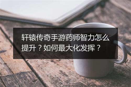 轩辕传奇手游药师智力怎么提升？如何最大化发挥？