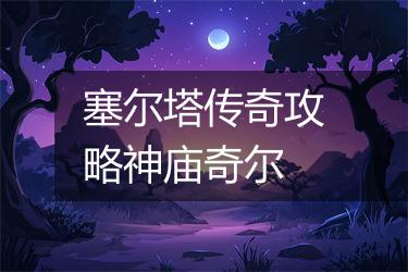 塞尔塔传奇攻略神庙奇尔