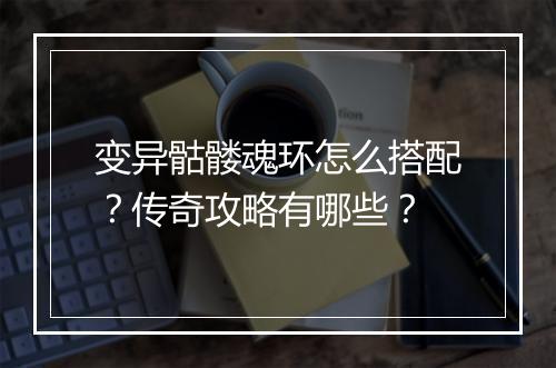 变异骷髅魂环怎么搭配？传奇攻略有哪些？