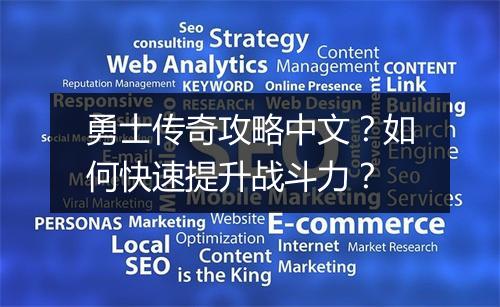 勇士传奇攻略中文？如何快速提升战斗力？