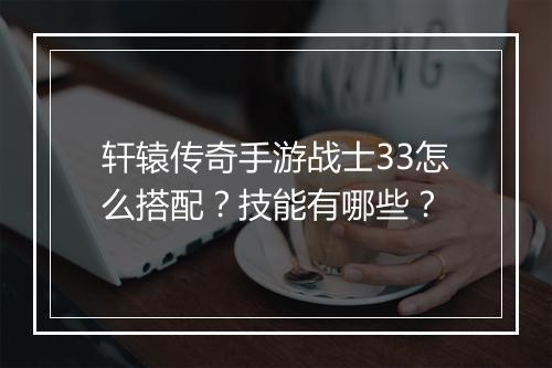 轩辕传奇手游战士33怎么搭配？技能有哪些？