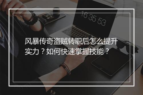 风暴传奇盗贼转职后怎么提升实力？如何快速掌握技能？
