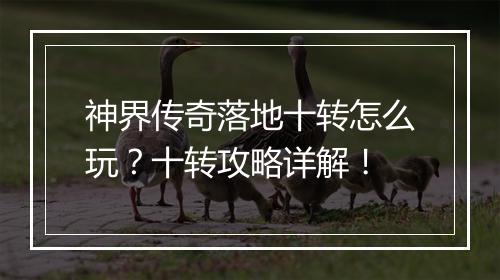 神界传奇落地十转怎么玩？十转攻略详解！