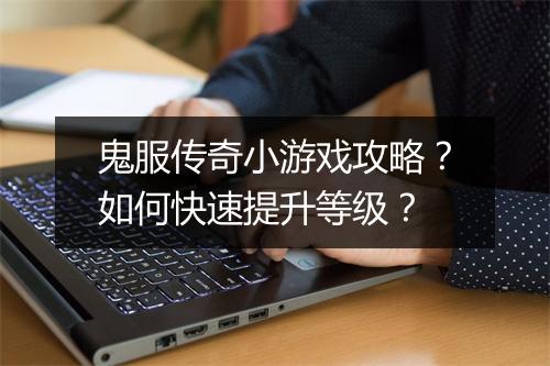 鬼服传奇小游戏攻略？如何快速提升等级？