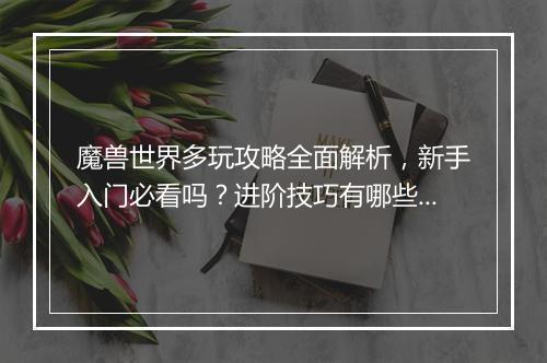 魔兽世界多玩攻略全面解析，新手入门必看吗？进阶技巧有哪些？