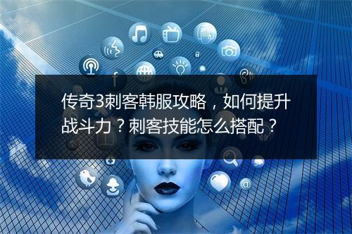 传奇3刺客韩服攻略，如何提升战斗力？刺客技能怎么搭配？