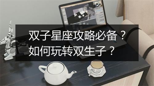 双子星座攻略必备？如何玩转双生子？