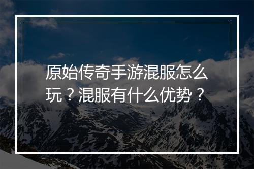 原始传奇手游混服怎么玩？混服有什么优势？