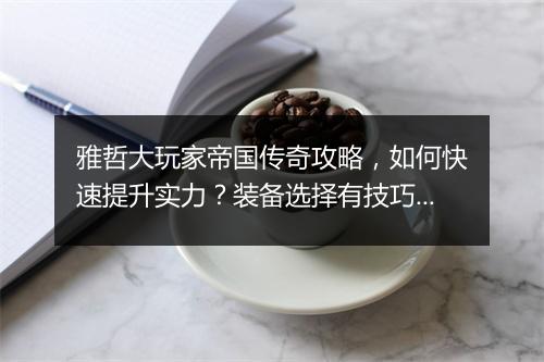 雅哲大玩家帝国传奇攻略，如何快速提升实力？装备选择有技巧吗？