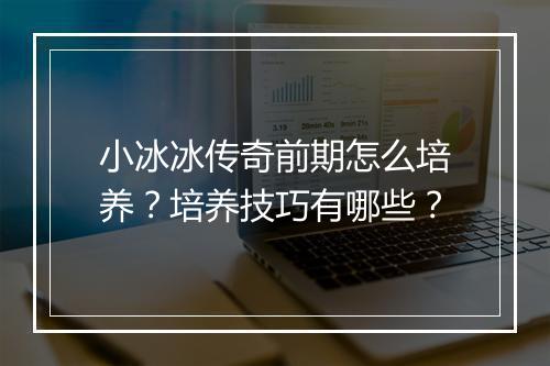 小冰冰传奇前期怎么培养？培养技巧有哪些？