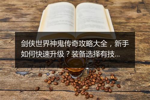 剑侠世界神鬼传奇攻略大全，新手如何快速升级？装备选择有技巧吗？