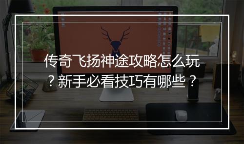 传奇飞扬神途攻略怎么玩？新手必看技巧有哪些？