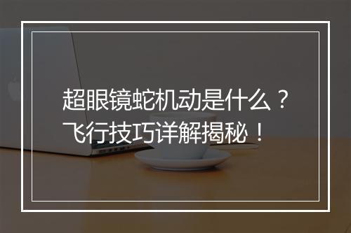 超眼镜蛇机动是什么？飞行技巧详解揭秘！