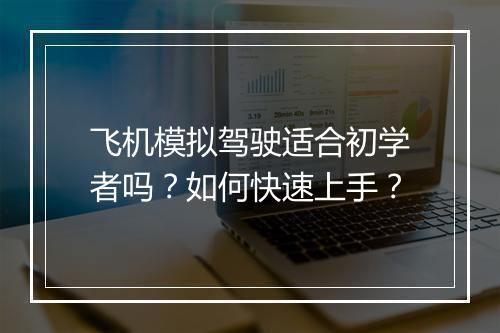 飞机模拟驾驶适合初学者吗？如何快速上手？