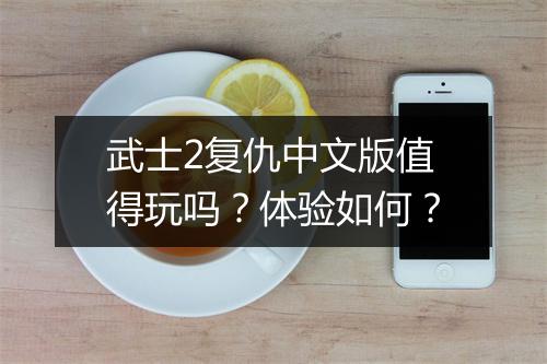 武士2复仇中文版值得玩吗？体验如何？