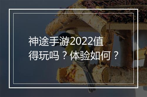 神途手游2022值得玩吗？体验如何？