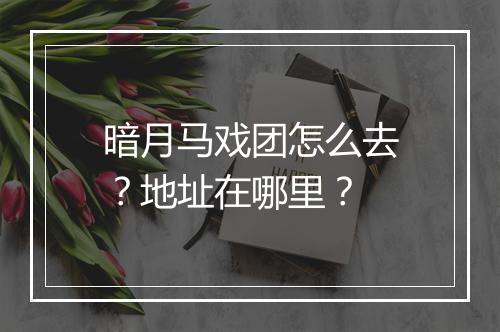 暗月马戏团怎么去？地址在哪里？