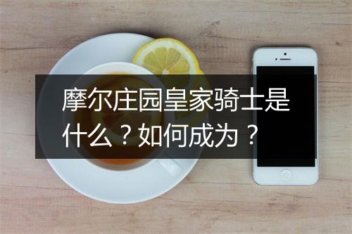摩尔庄园皇家骑士是什么？如何成为？