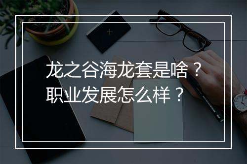 龙之谷海龙套是啥？职业发展怎么样？