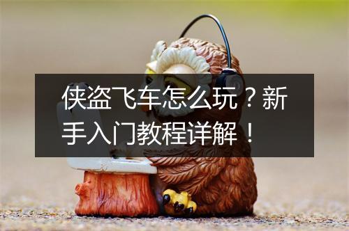 侠盗飞车怎么玩？新手入门教程详解！