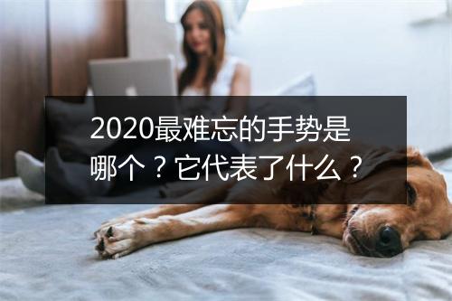 2020最难忘的手势是哪个？它代表了什么？
