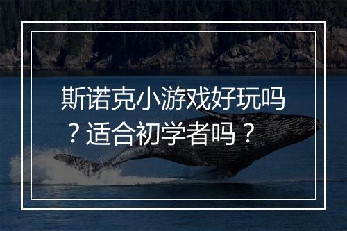 斯诺克小游戏好玩吗？适合初学者吗？