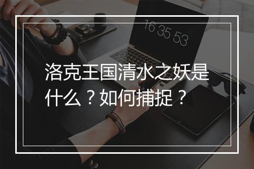 洛克王国清水之妖是什么？如何捕捉？