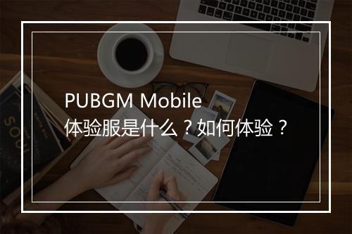 PUBGM Mobile体验服是什么？如何体验？