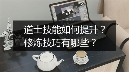 道士技能如何提升？修炼技巧有哪些？