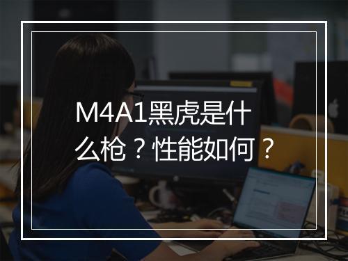 M4A1黑虎是什么枪？性能如何？