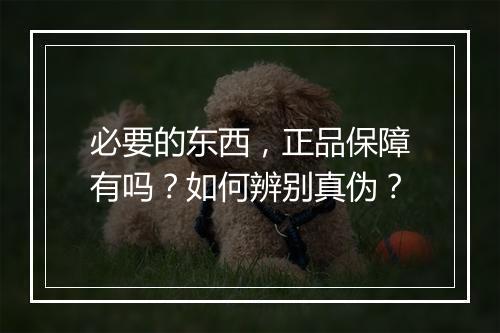 必要的东西，正品保障有吗？如何辨别真伪？