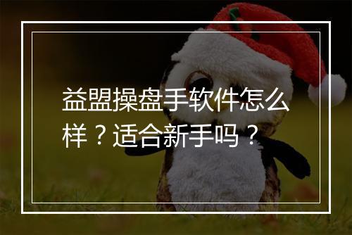 益盟操盘手软件怎么样？适合新手吗？