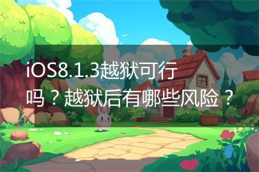 iOS8.1.3越狱可行吗？越狱后有哪些风险？