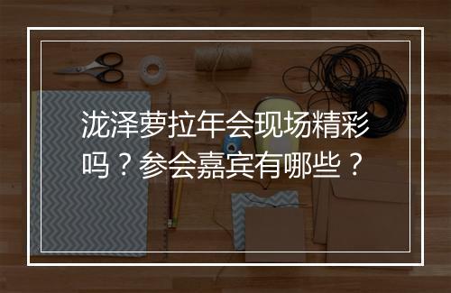 泷泽萝拉年会现场精彩吗？参会嘉宾有哪些？