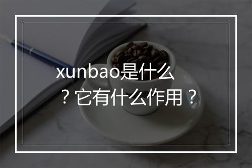 xunbao是什么？它有什么作用？