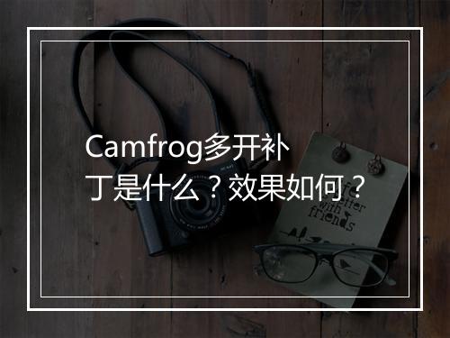 Camfrog多开补丁是什么？效果如何？