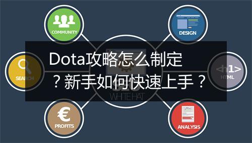 Dota攻略怎么制定？新手如何快速上手？