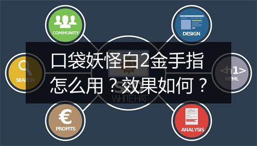 口袋妖怪白2金手指怎么用？效果如何？