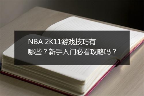 NBA 2K11游戏技巧有哪些？新手入门必看攻略吗？