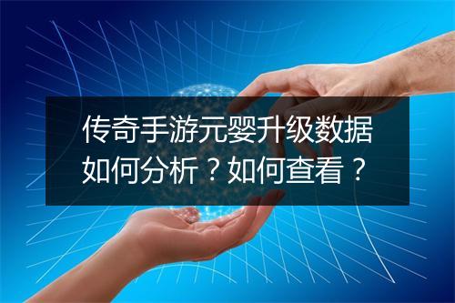 传奇手游元婴升级数据如何分析？如何查看？