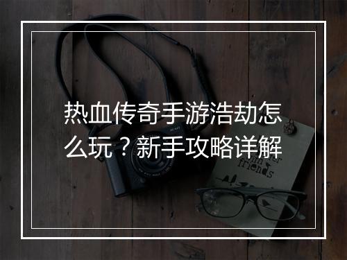 热血传奇手游浩劫怎么玩？新手攻略详解